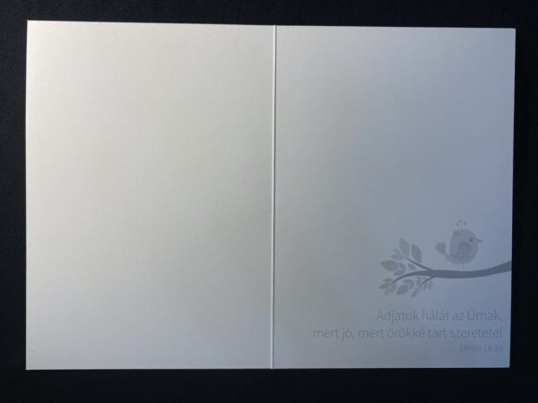Mert most tükör által homályosan látunk, akkor pedig színről színre, igés, borítékos képeslap