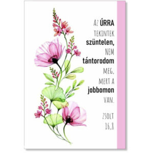 Az Úrra tekintek szüntelen, igés kártya