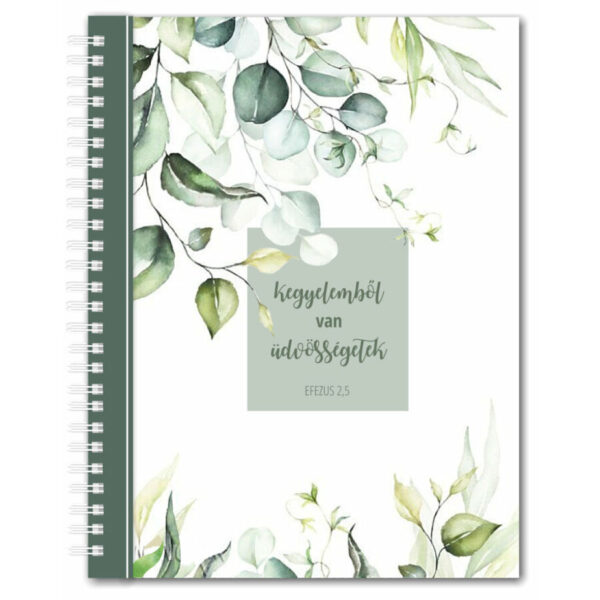Kegyelemből van üdvösségetek, igés, spirálos jegyzetfüzet