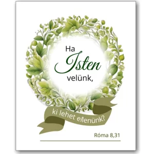 Ha Isten velünk, igés, műanyag kulcstartó