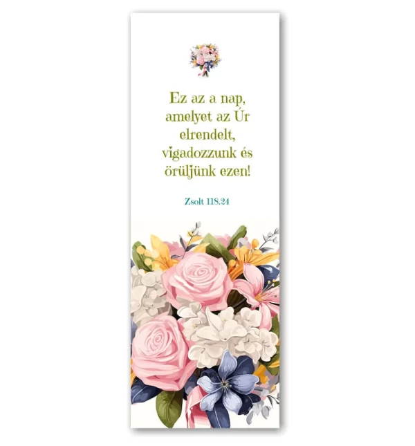 Ez az a nap amelyet az Úr elrendelt, igés könyvjelző