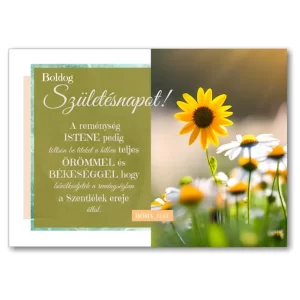 Boldog Születésnapot!, igés képeslap