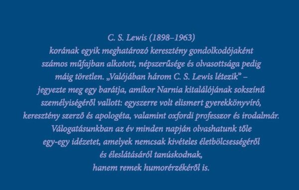 C. S. Lewis: Gondolatok az év minden napjára, öröknaptár