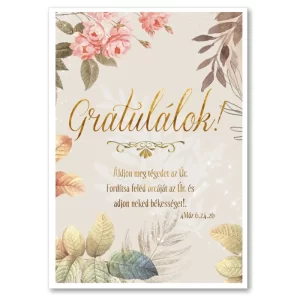 Gratulálok!, igés, borítékos képeslap