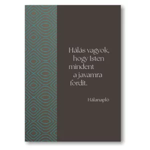 Horváthné Dunaveczki Leona: Hálanapló (barna-kék)