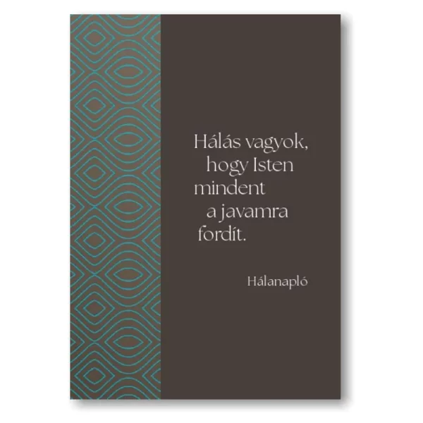 Horváthné Dunaveczki Leona: Hálanapló (barna-kék)