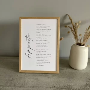 A jó pásztor, keresztény print igével, képkeretben