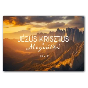 Jézus Krisztus a Megváltó, igés kártya