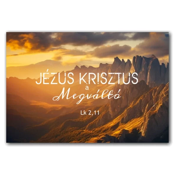 Jézus Krisztus a Megváltó, igés kártya