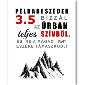 Bízzál az Úrban teljes szívből, igés, műanyag kulcstartó