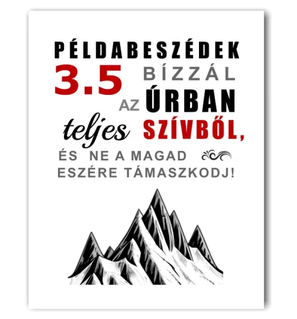 Bízzál az Úrban teljes szívből, igés, műanyag kulcstartó