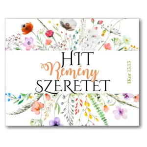 Hit remény szeretet, igés, műanyag kulcstartó