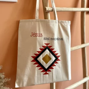 Jézus által megváltva, vászontáska