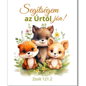 Segítségem az Úrtól jön!, igés, műanyag kulcstartó