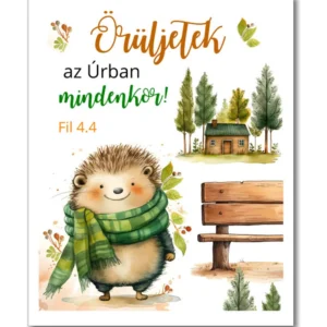 Örüljetek az Úrban mindenkor, igés, műanyag kulcstartó