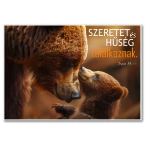 Szeretet és hűség találkoznak, igés kártya