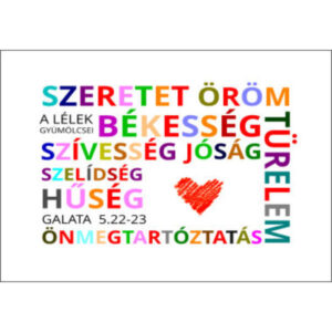 A Lélek gyümölcsei, igés kártya