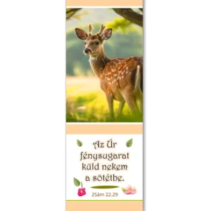Az Úr fénysugarat küld nekem a sötétbe, igés könyvjelző